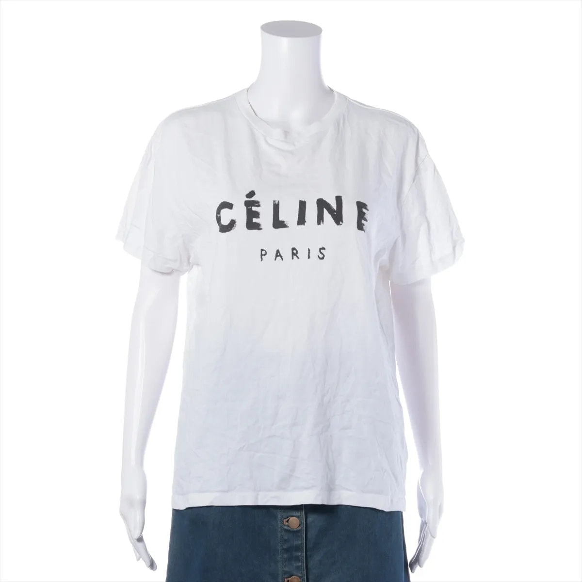 ■美品 セリーヌ フィービー期 コットン Tシャツ L 洋服 トップス