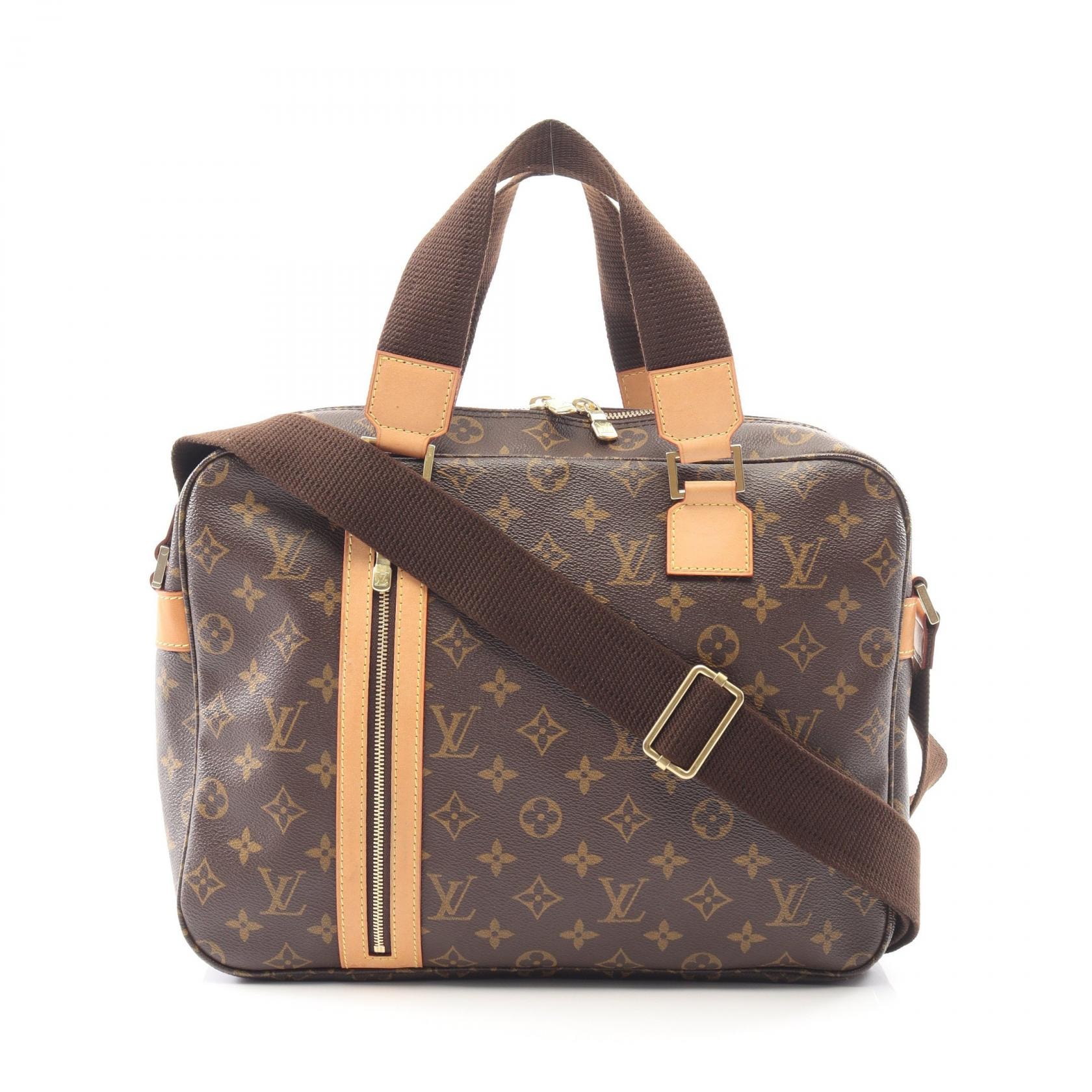 ルイ・ヴィトン LOUIS VUITTON サック ボスフォール 2WAY ハンドバッグ バッグ PVCコーティングキャンバス レザー モノグラム メンズ レディース ブラウン系 M40043 【中古】