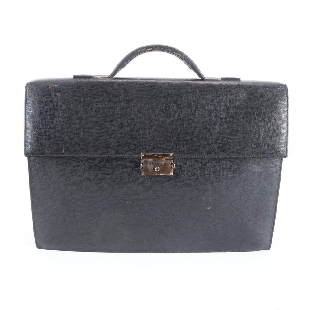 ロエベ ビジネス バッグ レザー