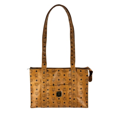 エム シー エム MCM ショルダーバッグ レザー ブラウン ユニセックス【中古】 z10354