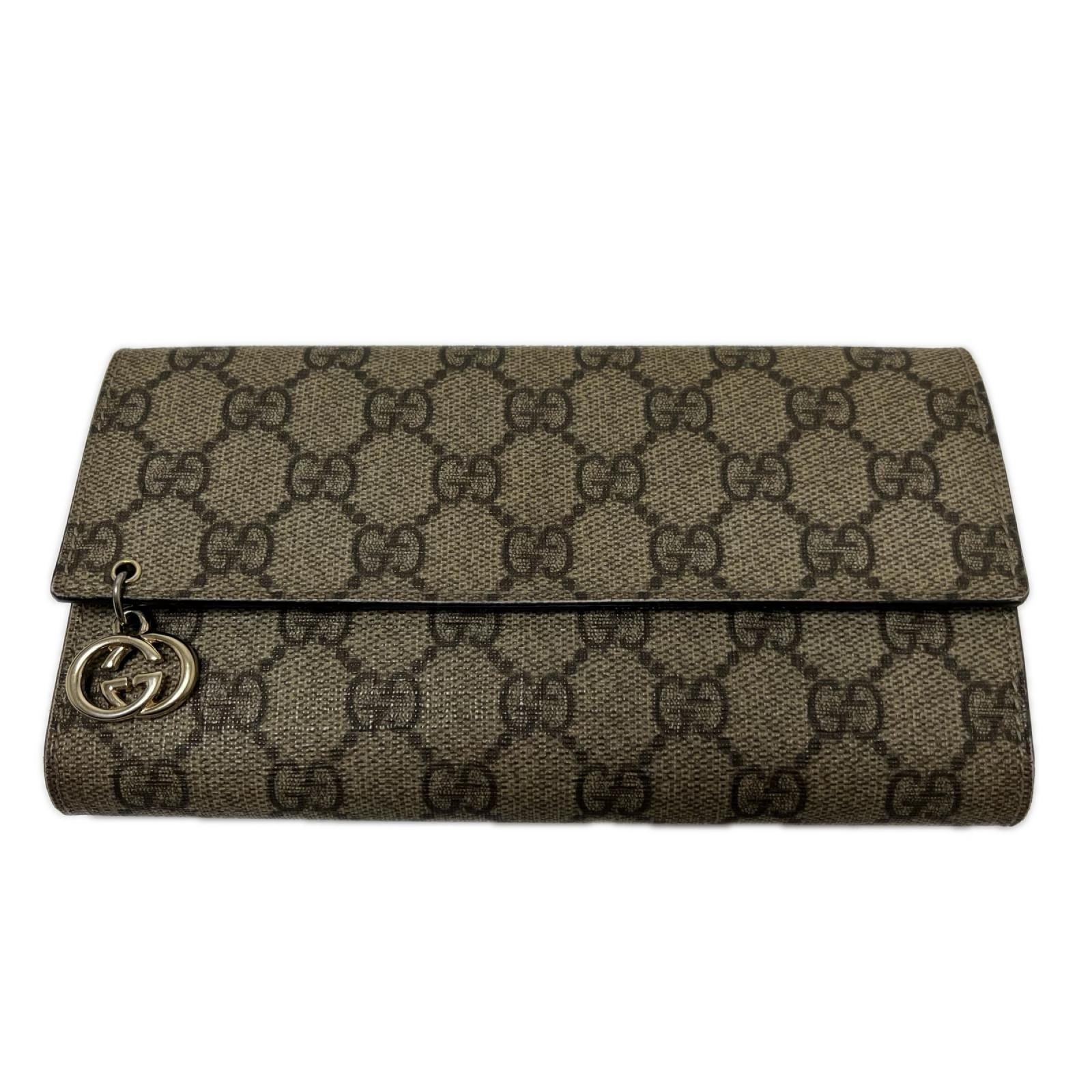 GUCCI グッチ 3つ折り 長財布 GGスプリーム  212108