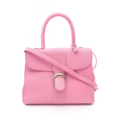 デルヴォー Delvaux ブリヨン 2WAY ハンドバッグ バッグ レザー レディース ピンク系 AA0405ACE 【中古】