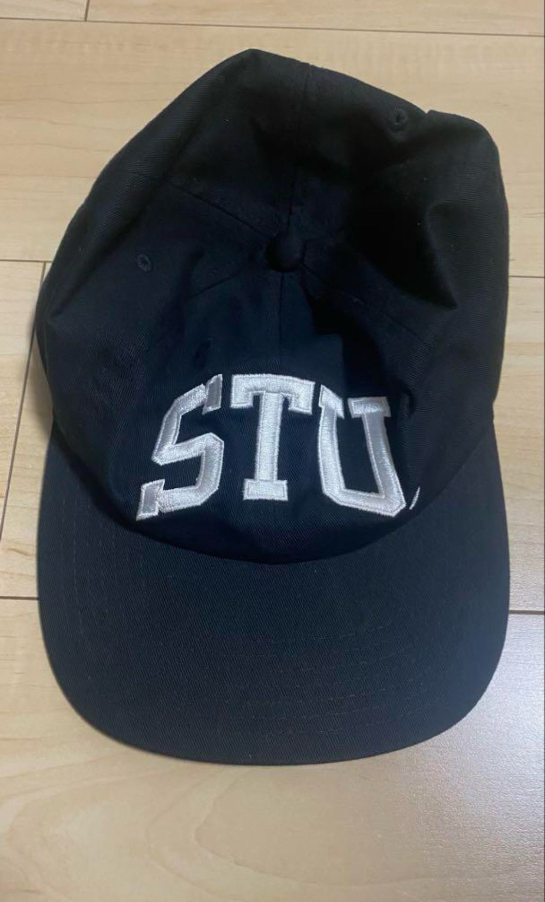 Stussy Mid-Depth Stu Arch Strapback (Cap)"Black"