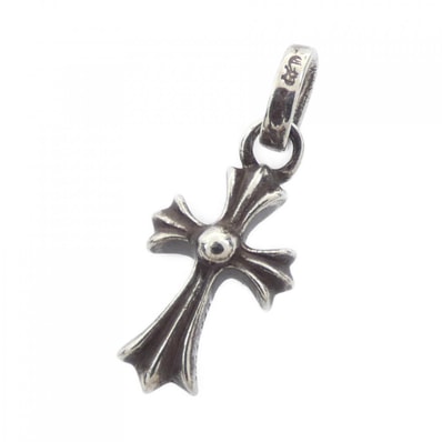 Chrome Hearts CH Cross Baby Fat SV925 Diamond Charm "Silver"
