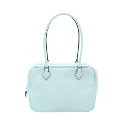 エルメス HERMES プリュム2 ミニ ハンドバッグ バッグ レザー ヴォースイフト ヴォースイフト ブルーアトール A刻印(2017年製造) レディース ブルー系 【中古】