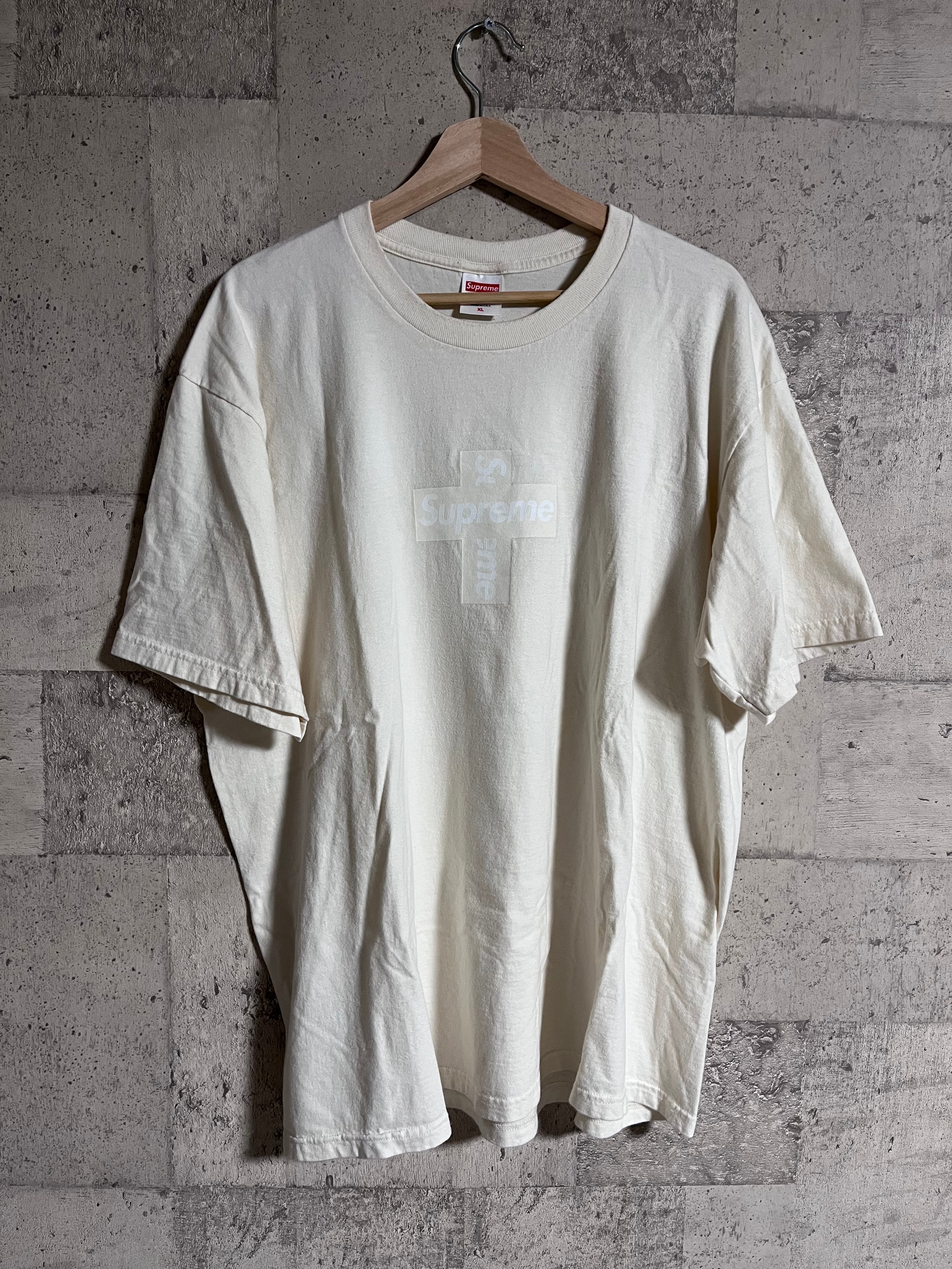 Supreme Cross Box Logo Tee "Natural"