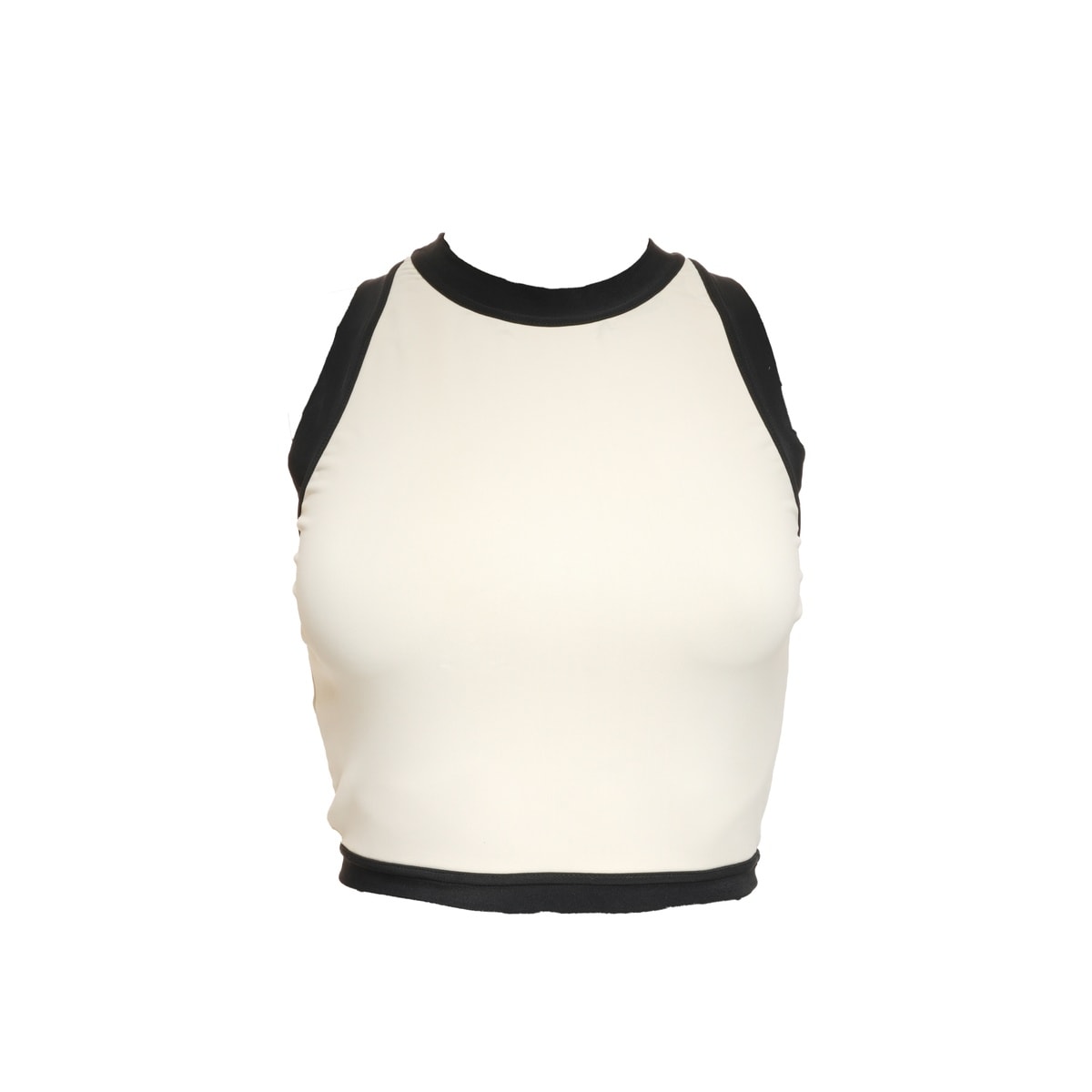 シャネル CHANEL 1996 クロップド ココマーク 刺繍 38 アイボリー タンクトップ【中古】