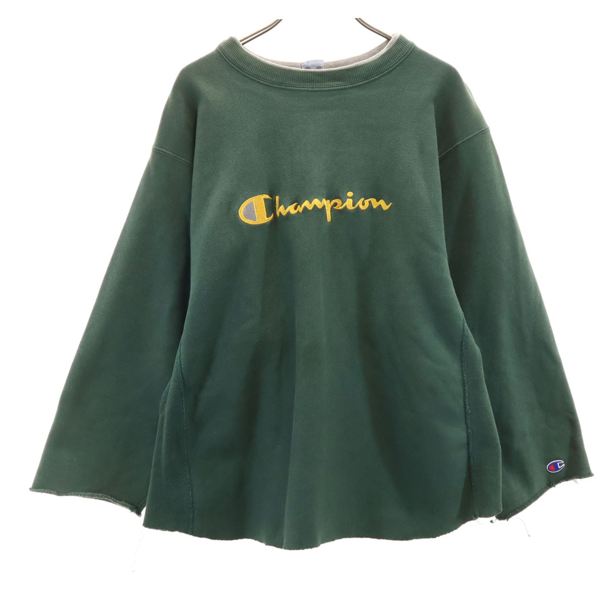 Champion チャンピオン 90s USA製 オールド 刺繍タグ 長袖 リバースウィーブ スウェット トレーナー XL 深緑