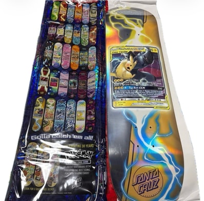 Santa Cruz -Pokemon- Pokemon TCG 30th Anniversary Skateboard Deck Blind Bag