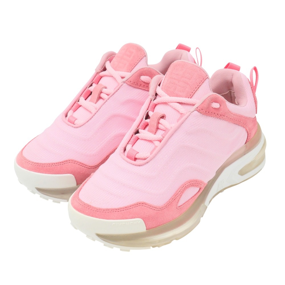 ■美品■GIVENCHY ジバンシィ GIV 1 Light Runner Sneaker スニーカー サイズ35 ロゴ ローカット プラットフォーム 厚底 スウェード 靴【おすすめ】 ブランド古着【中古】20250701/RA5233