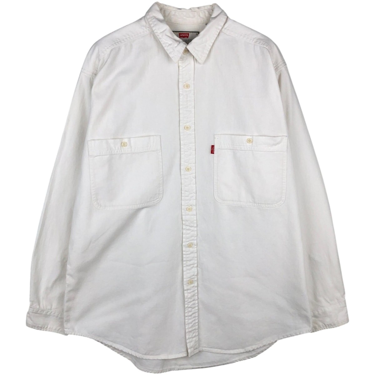 古着 リーバイス Levi's 長袖 ホワイトデニムシャツ メンズL相当/eaa646628