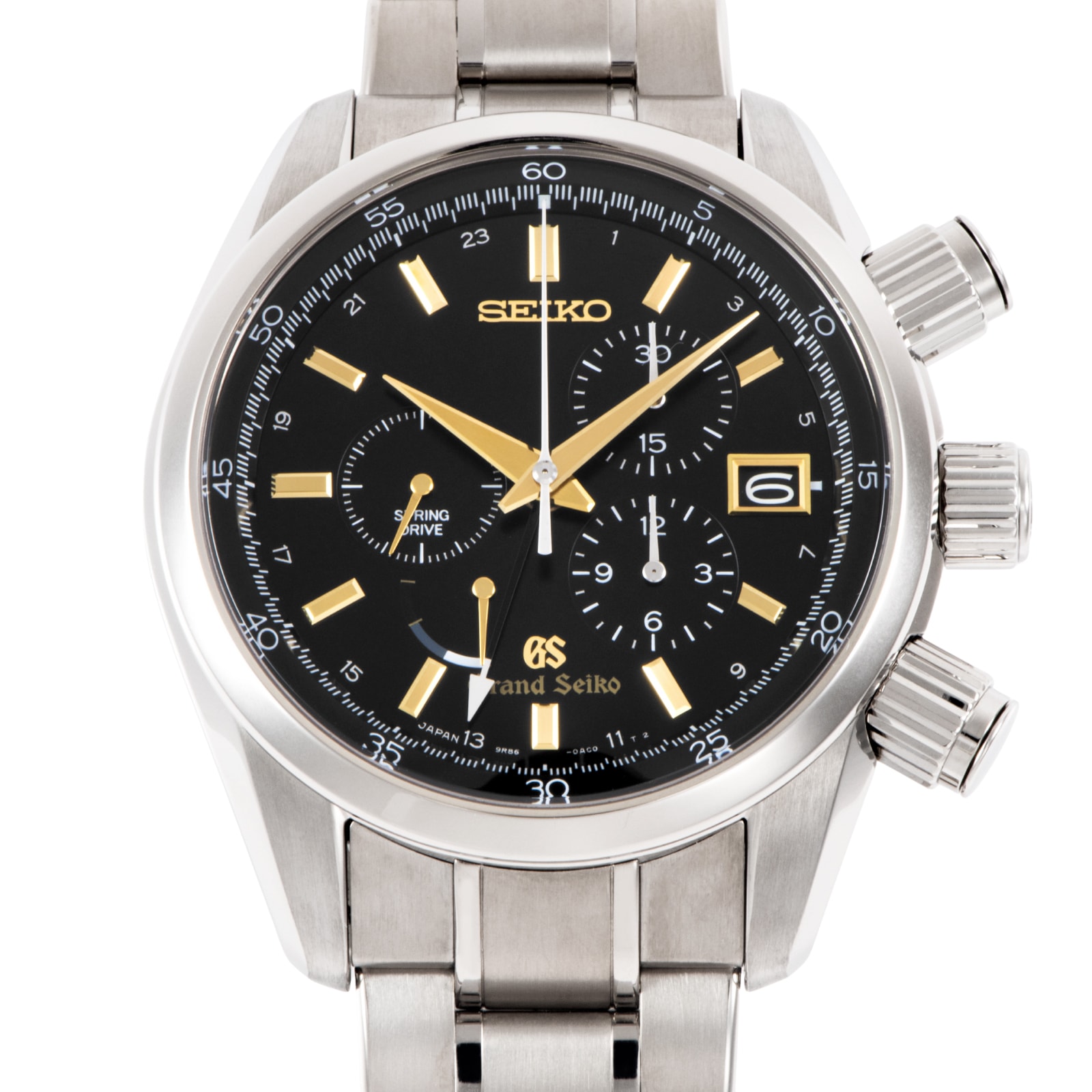 SEIKO セイコー グランドセイコー スプリングドライブ クロノグラフ SBGC005 マスターショップ限定モデル チタン【中古】