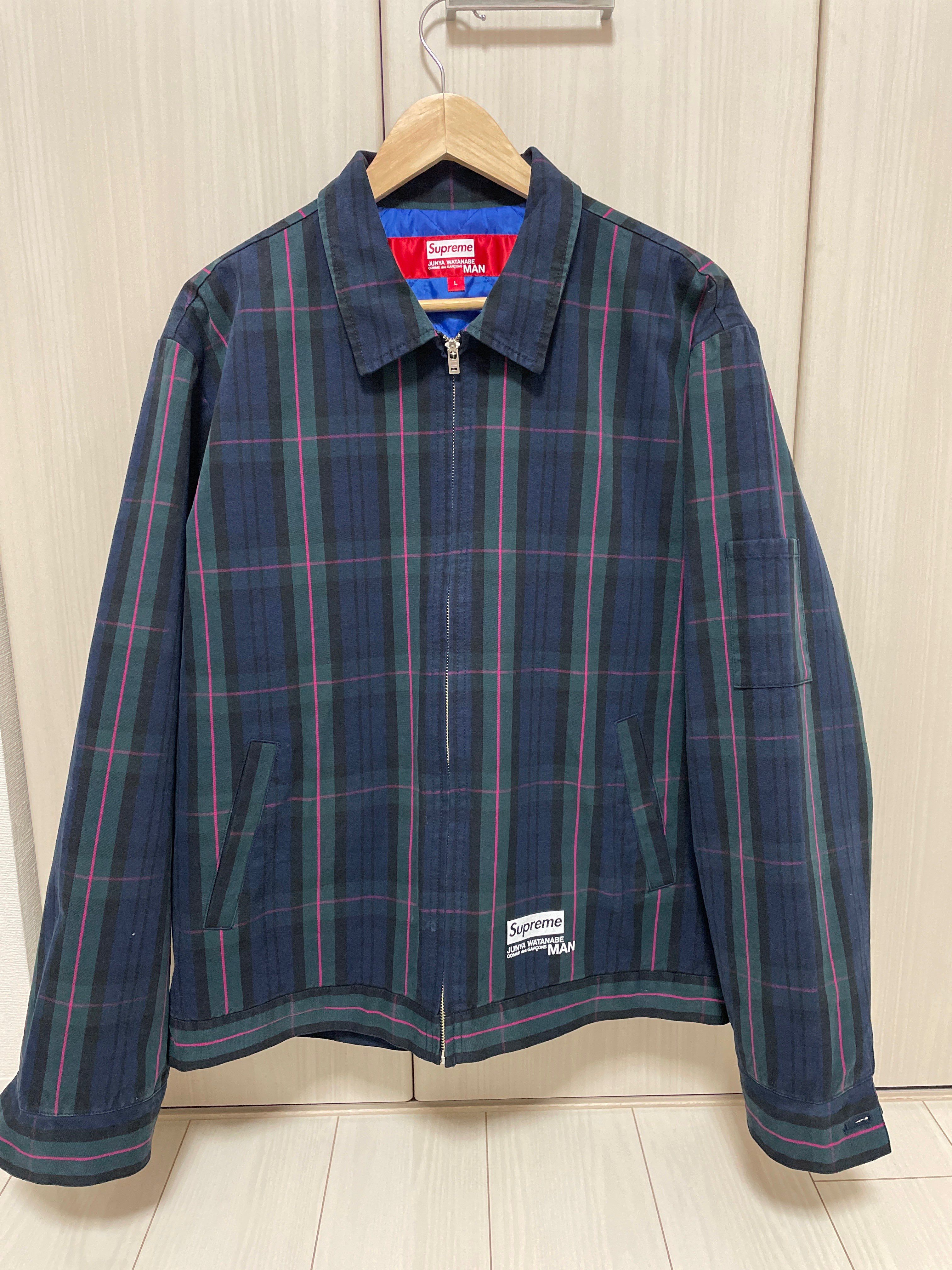 Supreme / JUNYA WATANABE COMME des GARCONS MAN Printed Work Jacket "Navy Plaid"