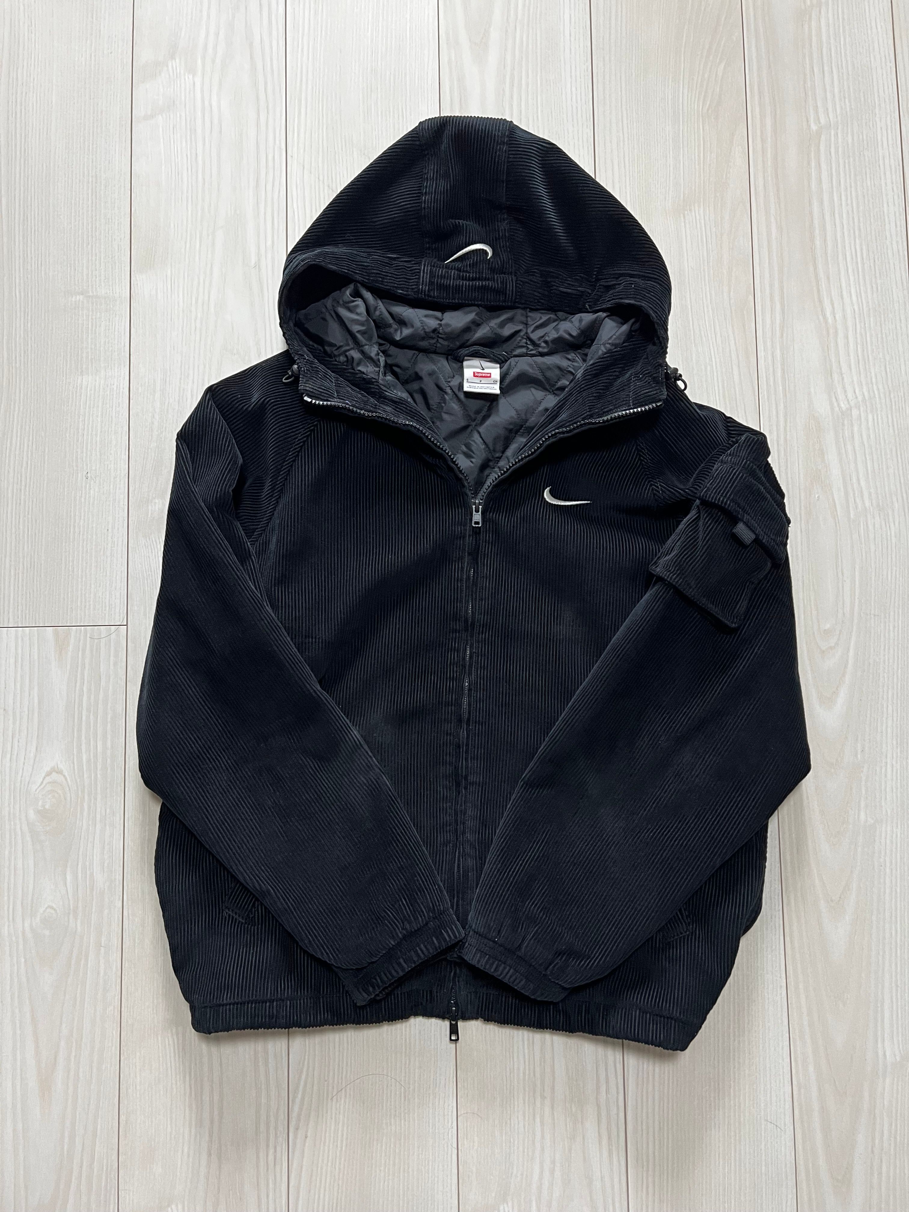 Supreme / Nike Arc Corduroy Hooded Jacket "Black"