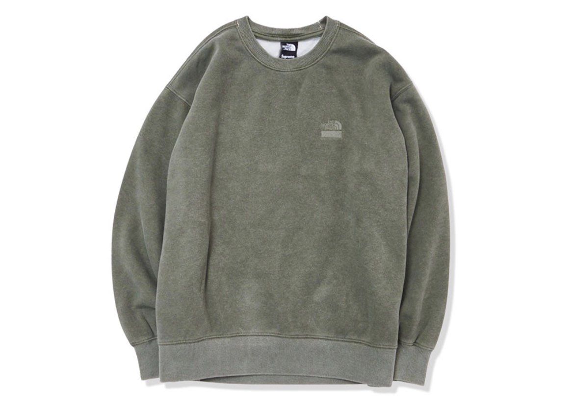 Supreme x The North Face Pigment Printed Crewneck "Olive"