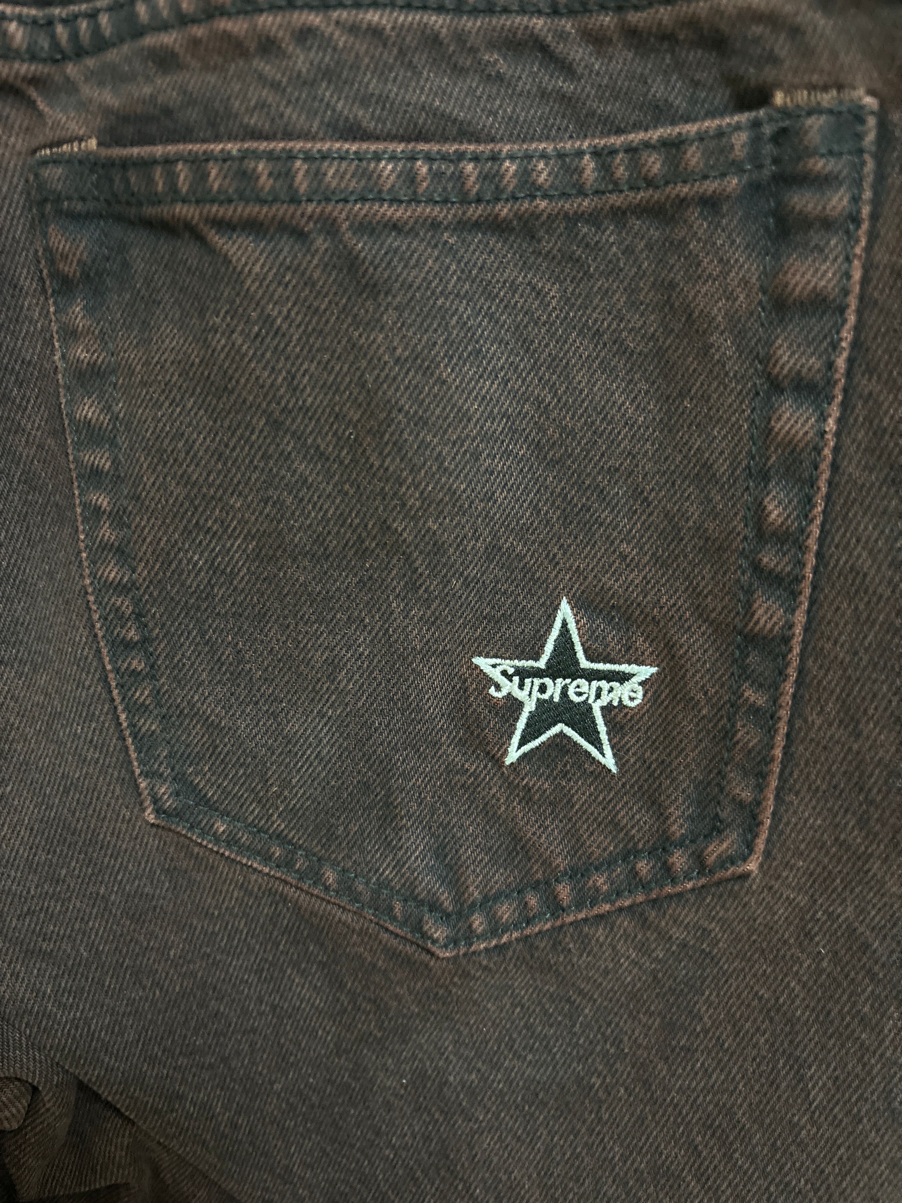 Supreme Regular Jean "Overdyed Red" (25SS)