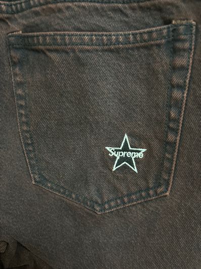 Supreme Regular Jean "Overdyed Red" (25SS)