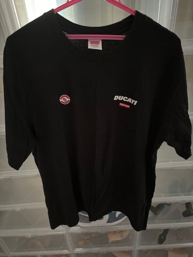 Supreme x Ducati Logos Tee "Black"