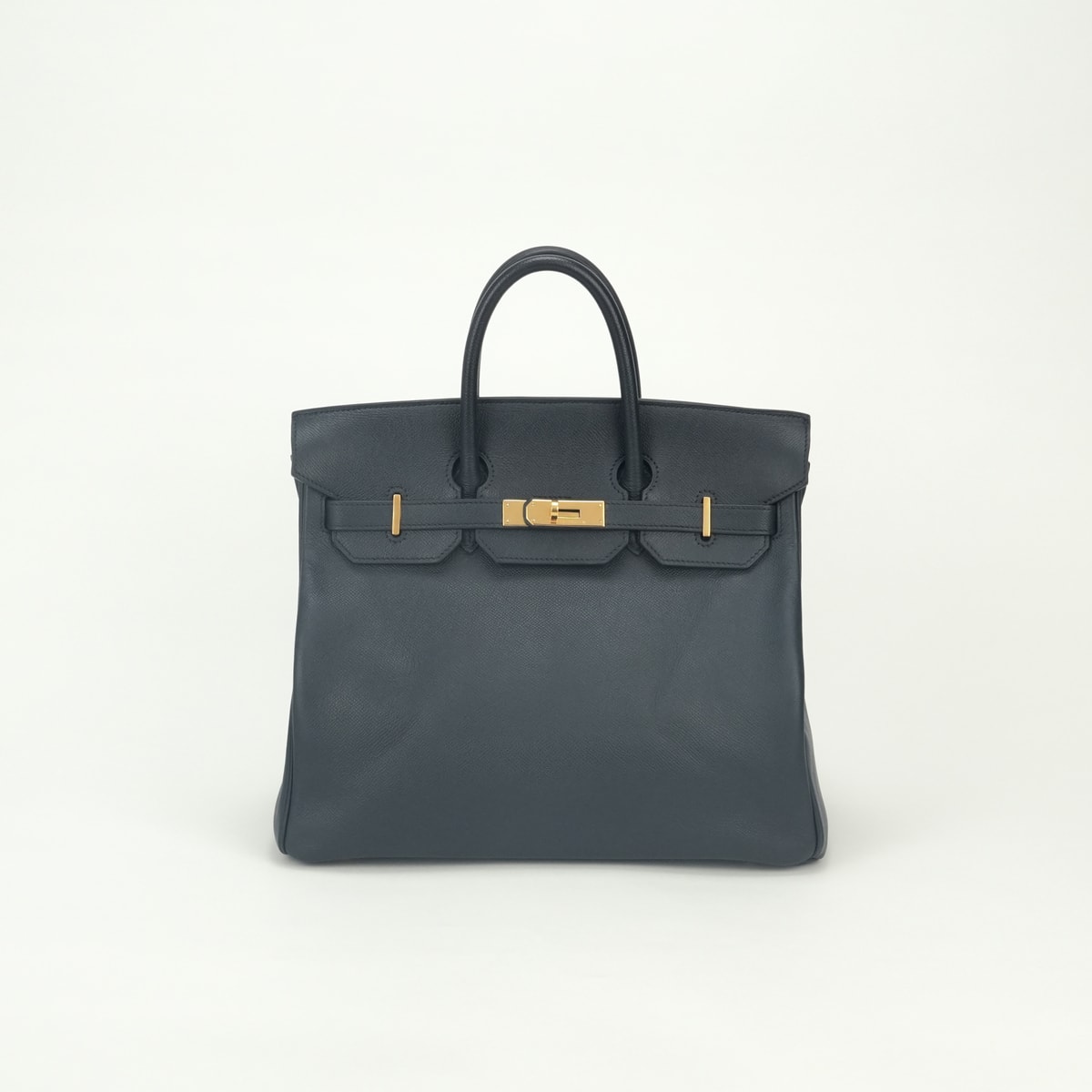 エルメス HERMES オータクロア32 バッグ トートバッグ クシュベル ネイビー Navy 紺 ゴールド金具 ハンドバック
