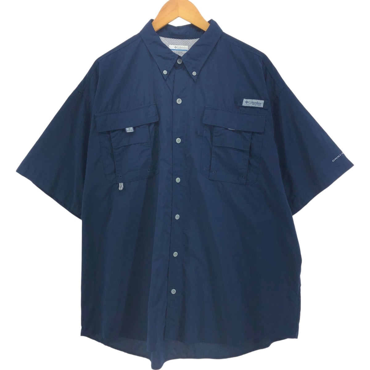 古着 コロンビア Columbia PFG OMNI-SHADE 半袖 フィッシングシャツ メンズXL相当/eaa552834