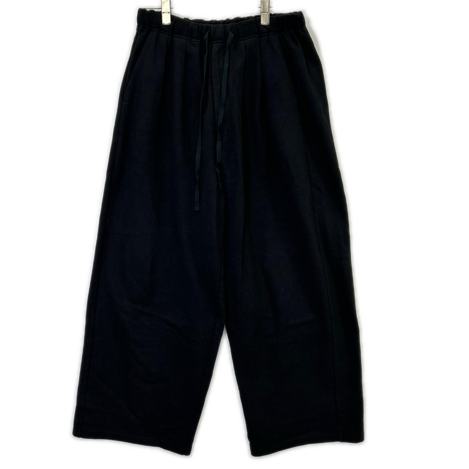 アンセルム 26SS ANC-PT120 ブラック 2TUCK SWEAT PANTS スウェットパンツ 1