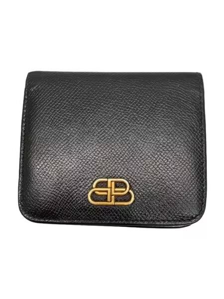 BALENCIAGA BB Flap Coin Card Holder "Black"