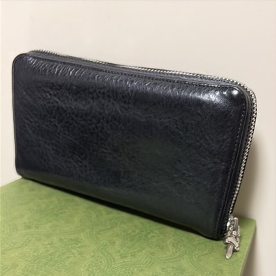Chrome Hearts REC F Zip Wallet Plane "Black/Silver"