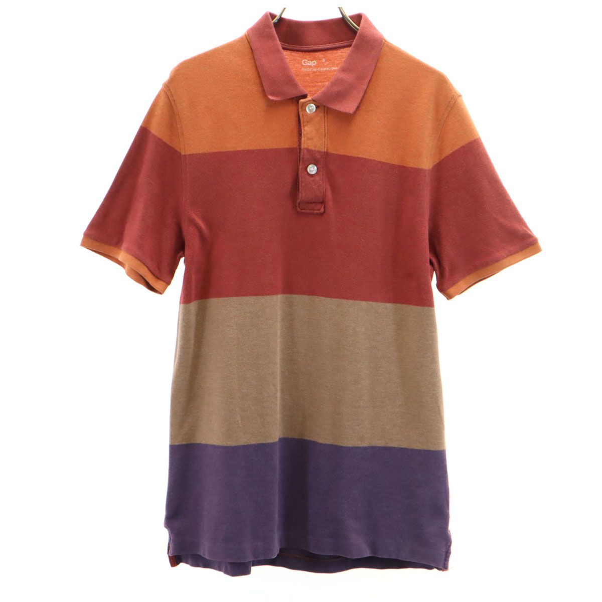 GAP ギャップ ボーダー柄 半袖 ポロシャツ S