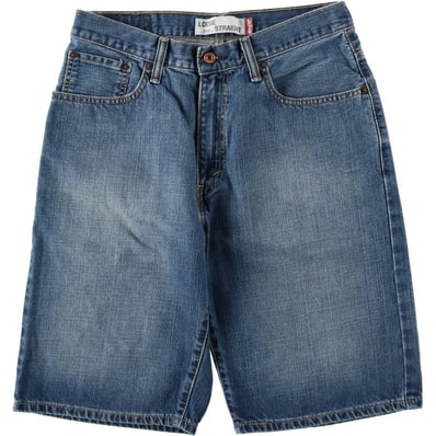 古着 00年代 リーバイス Levi's 569 LOOSE STRAIGHT デニムショーツ ハーフパンツ ジョーツ メンズw33相当/eaa647690