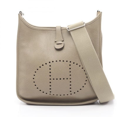 エルメス HERMES エヴリン 3 トロワ PM ショルダーバッグ バッグ レザー トリヨンクレマンス トリヨンクレマンス セージ X刻印(2016年製造) レディース グリーン系 【中古】