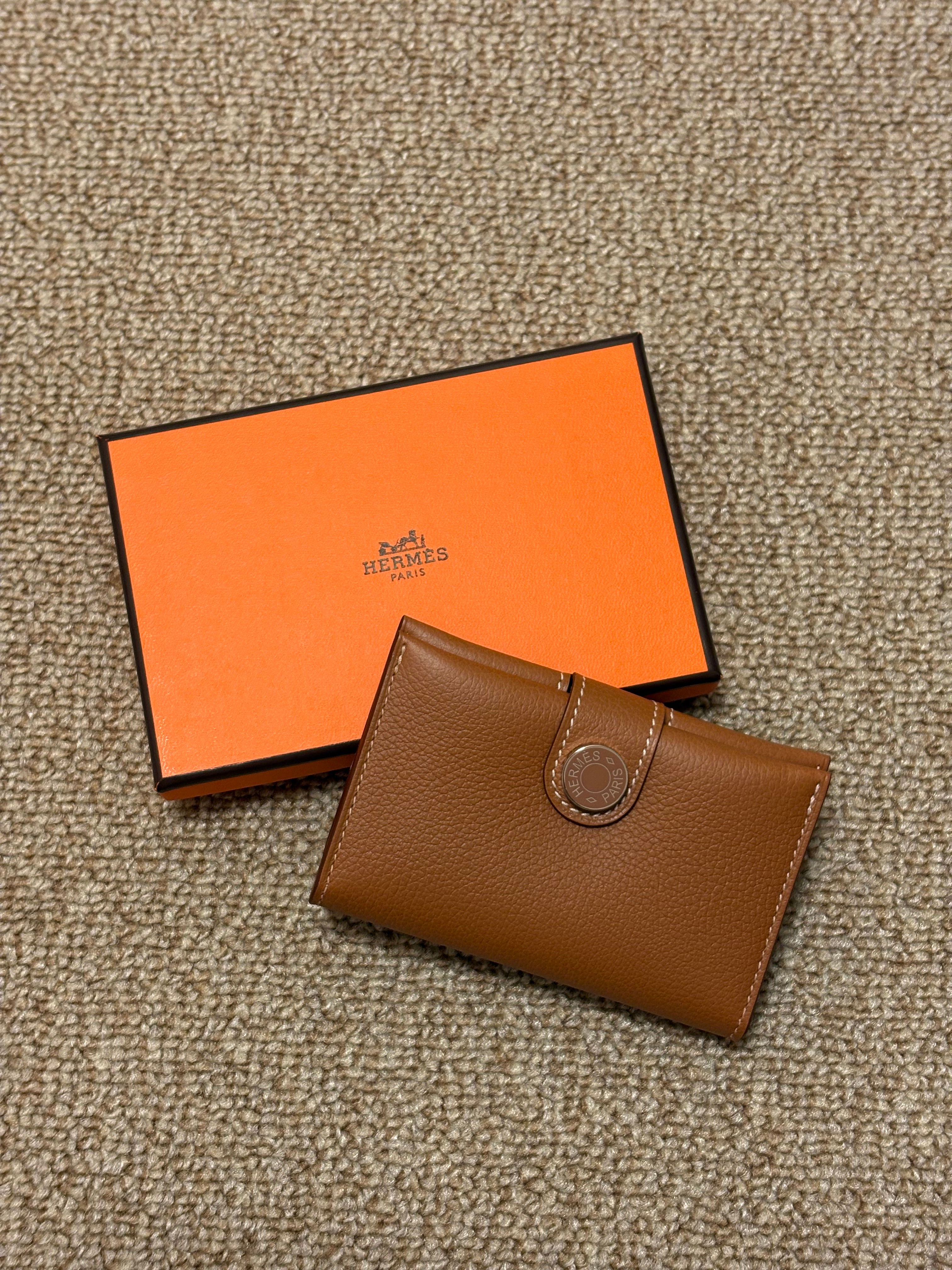Hermes R.M.S Card Holder "Gold/Gold"