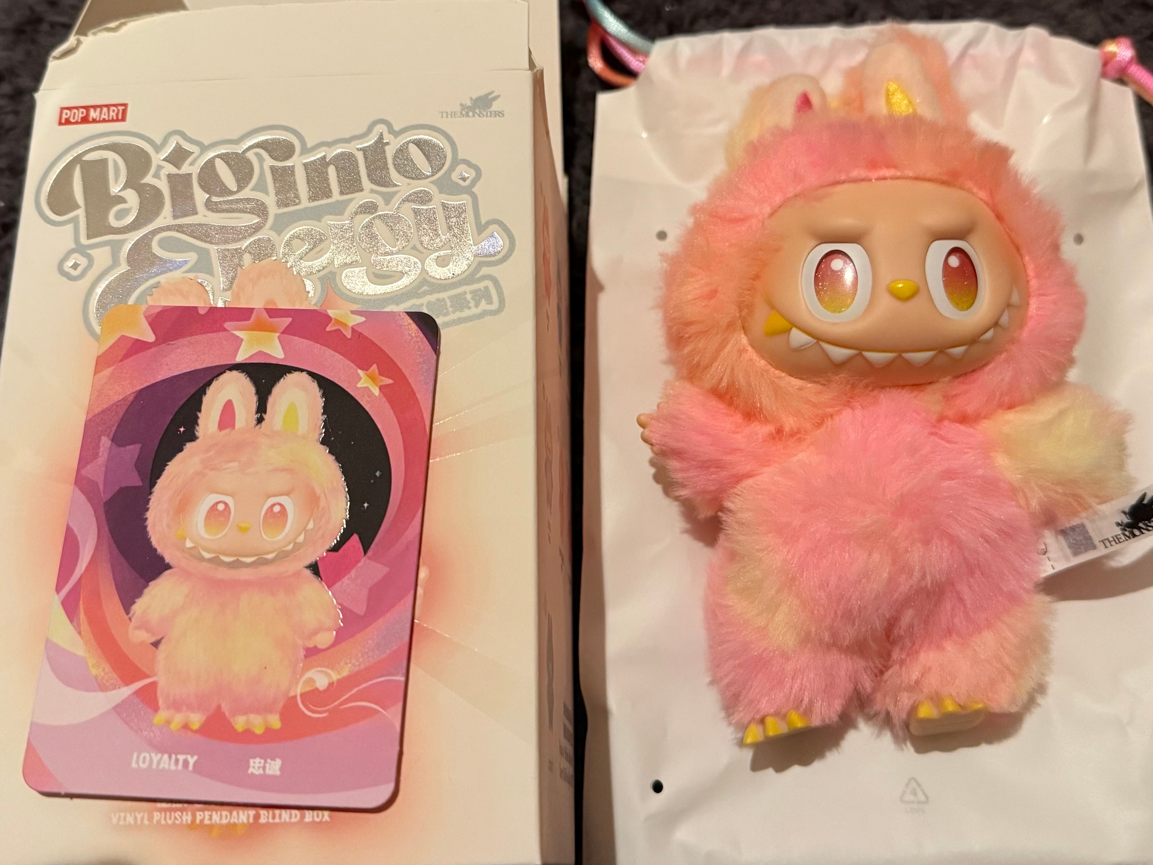 POP MART THE MONSTERS (LABUBU) Big into Energy Series Plush Pendant LOYALTY