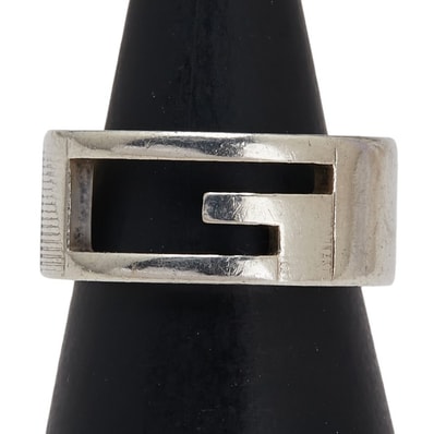 グッチ ブランデッドG リング 指輪 #9 SV925 シルバー レディース GUCCI 【中古】