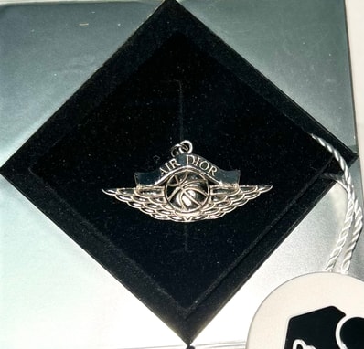 Dior x Air Jordan Wings Pendant Necklace "Silver"