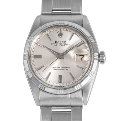 ROLEX ロレックス デイトジャスト 1603 1948年製 THREETED Bamboo Bezel バタフライローター ステンレススチール【中古】
