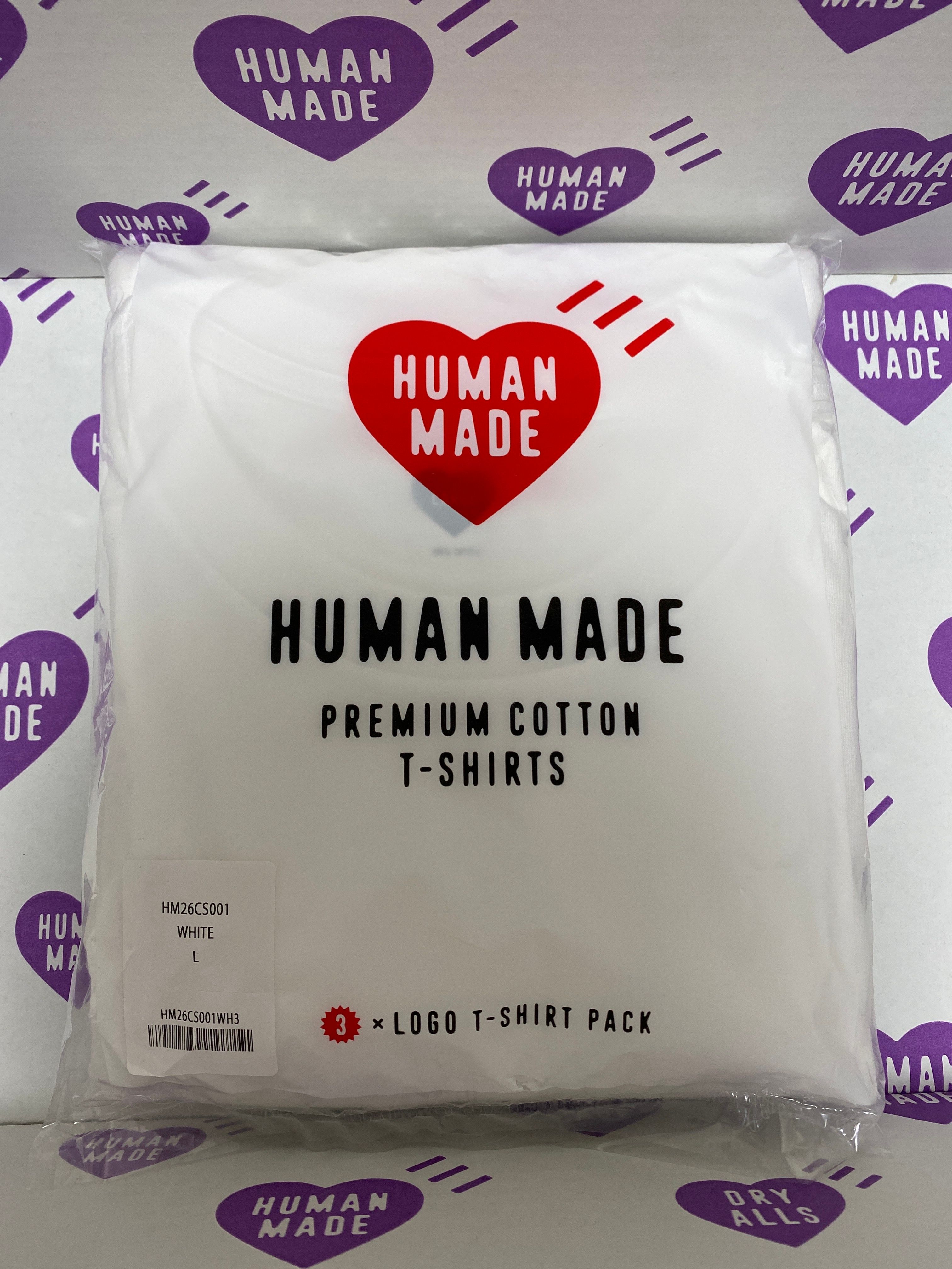 HUMAN MADE 3Pack T-Shirt Set "White"