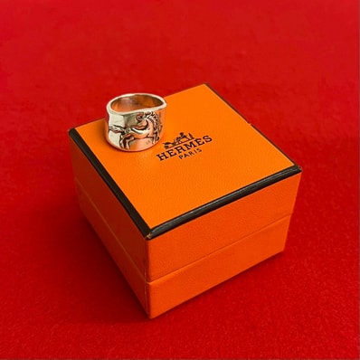 HERMES エルメス ギャロップ リング シルバー925 リング・指輪 10号 シルバー
406-6