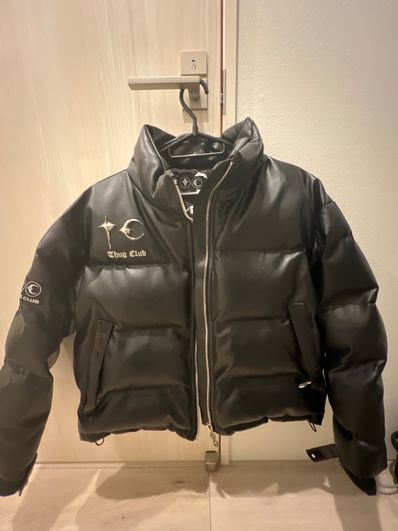 THUG CLUB ☆LEATHER PUFFER JACKET