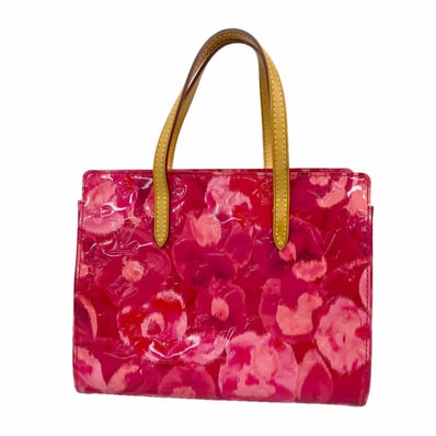 【6db1845-k】ルイヴィトン ハンドバッグ ヴェルニ イカットフラワー カタリーナBB M90039 ローズアンディアン【中古】レディース