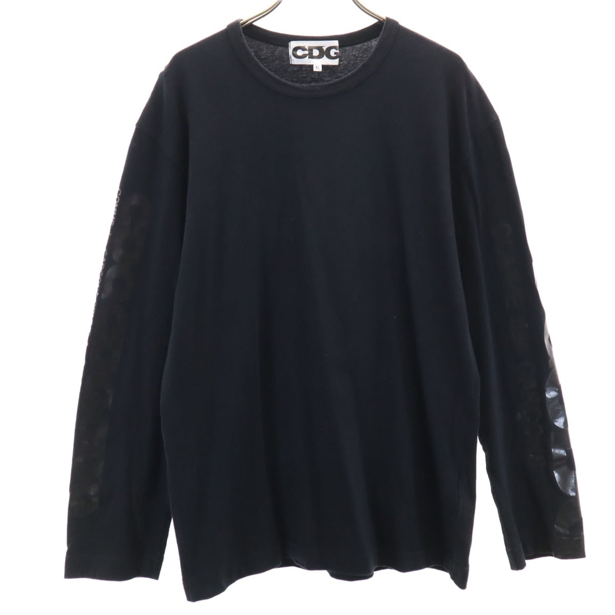 CDG シーディージー 2019年 日本製 バックロゴ 長袖 Tシャツ XL ブラック COMME des GAR_ONS コムデギャルソン ロンT
