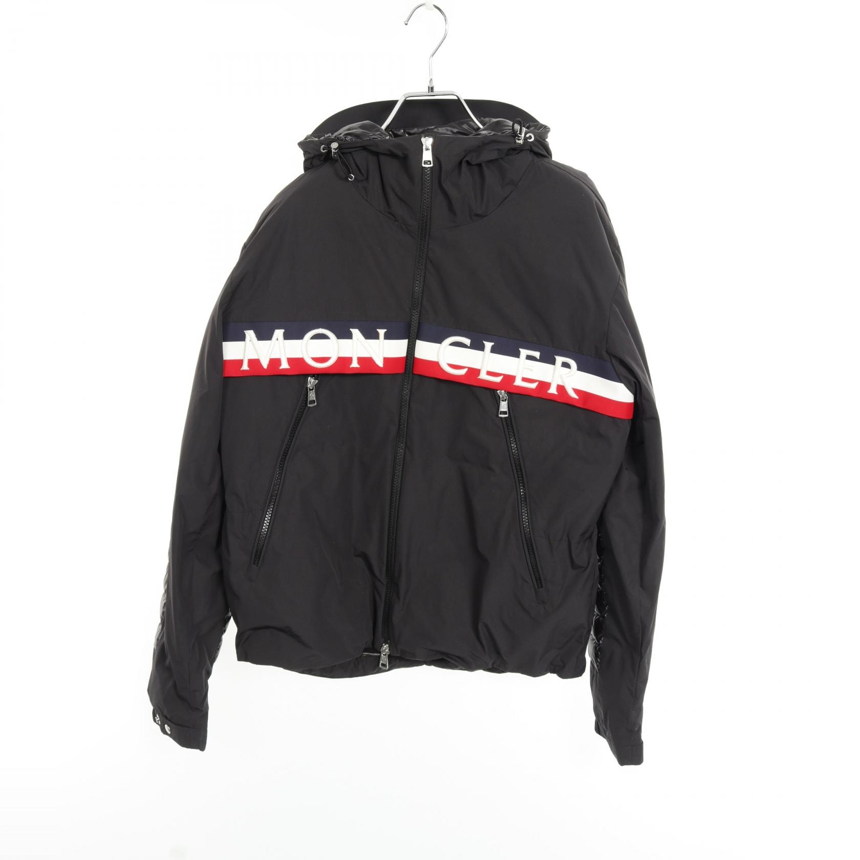 モンクレール MONCLER OLARGUES ダウンジャケット 衣料品 アウター ポリエステル メンズ ブラック系 / マルチカラー 【中古】
