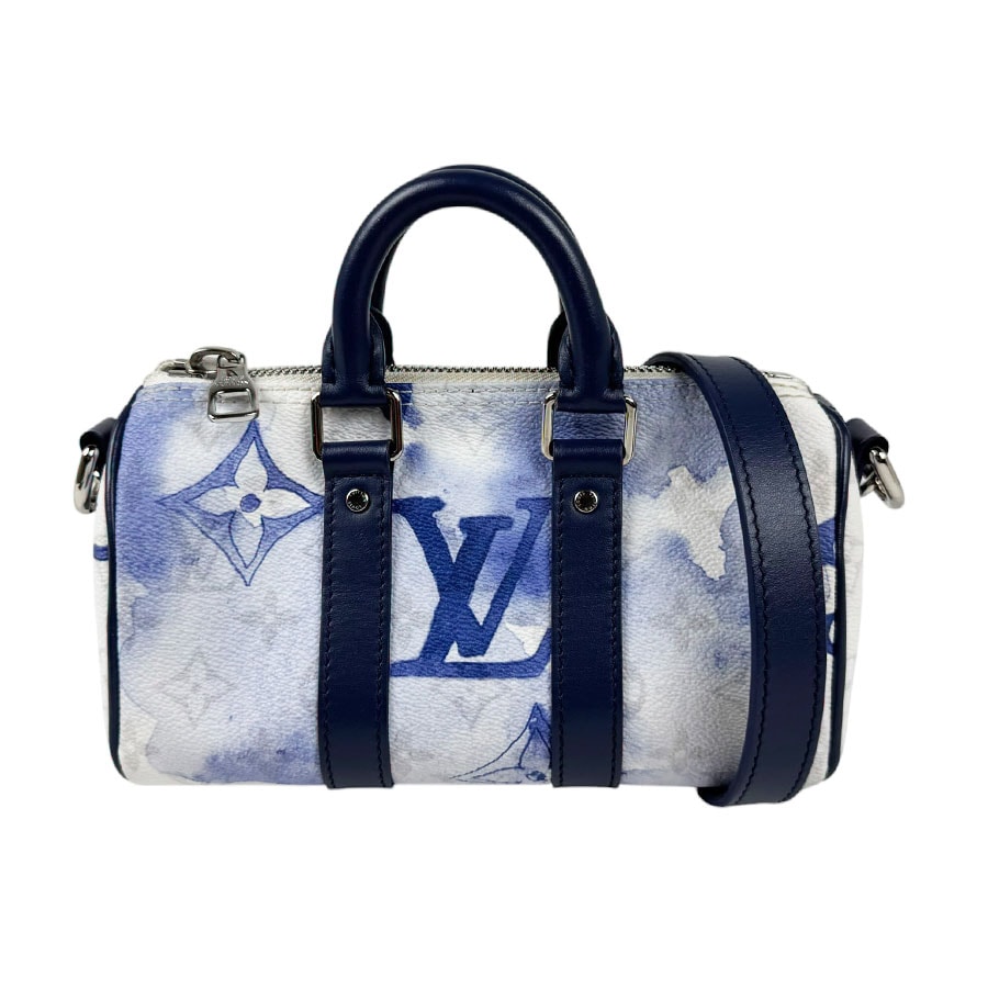ルイ ヴィトン LOUIS VUITTON ショルダーバッグ ウォーターカラー キーポルXS モノグラムキャンバス ネイビー/ホワイト メンズ M45761【中古】 z11337