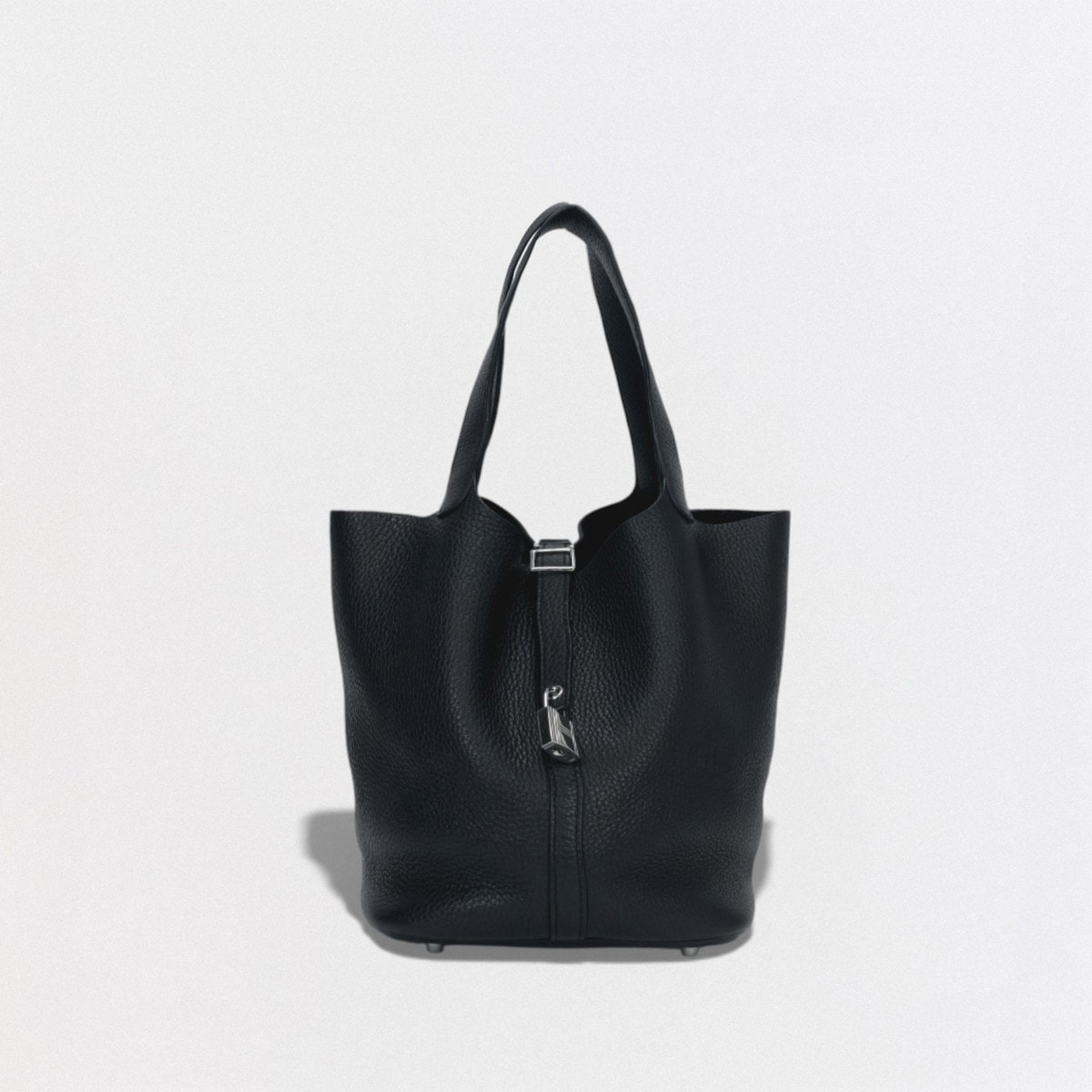 エルメス HERMES ピコタンロックMM ピコタンロック MM ピコタンロック22 バッグ トートバッグ トリヨンクレマンス ノワール Noir ブラック Black 黒 シルバー金具 ハンドバッグ ピコタン