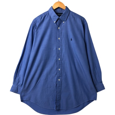 古着 ラルフローレン Ralph Lauren CLASSIC FIT 長袖 ボタンダウンシャツ メンズL相当/eaa549235