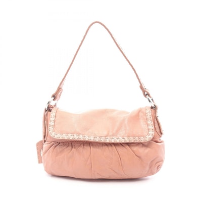 フェンディ FENDI セレリア ハンドバッグ バッグ レザー レディース ピンク系 【中古】
