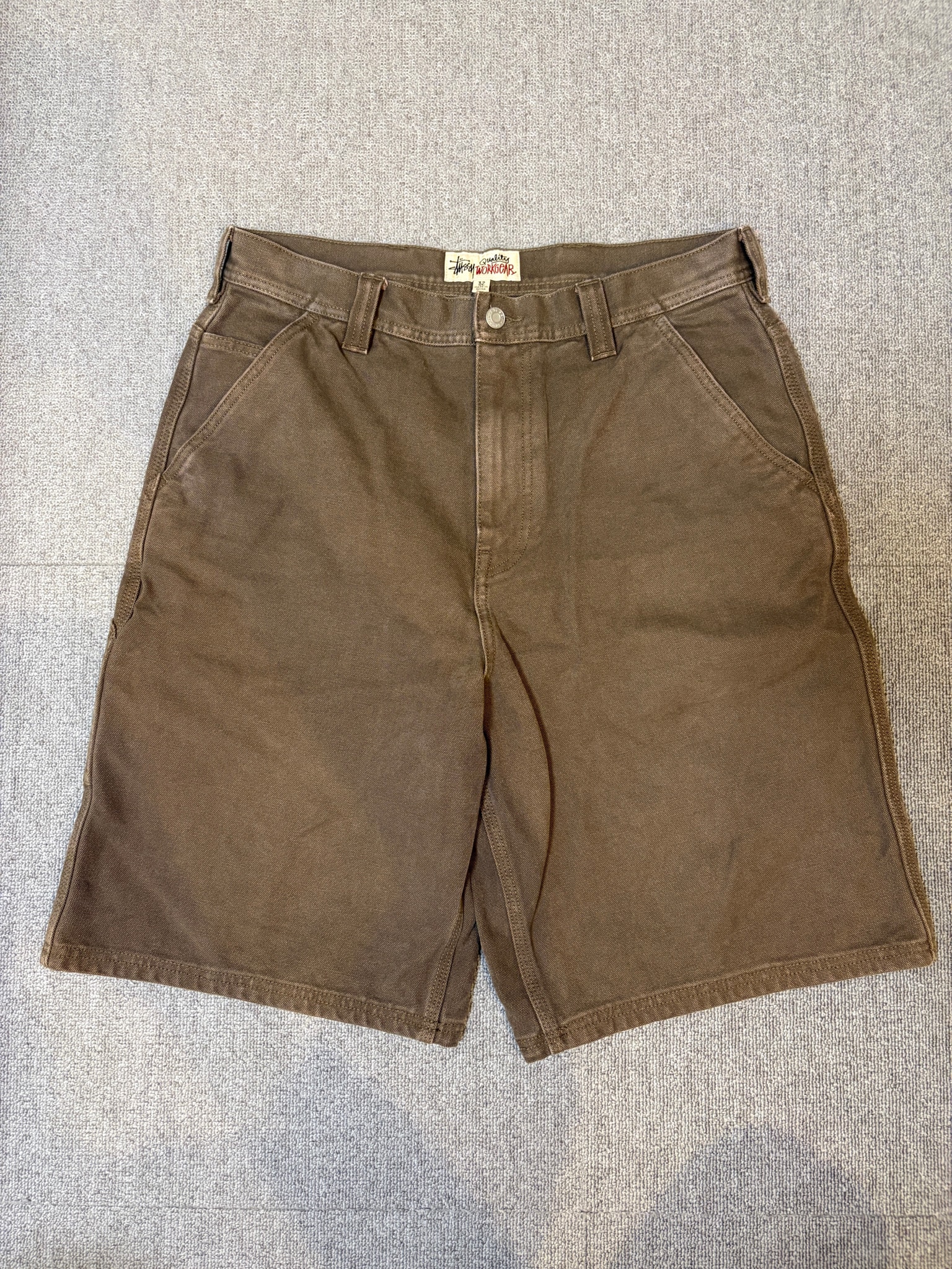 Stussy Work Short Washed Canvas "Brown"