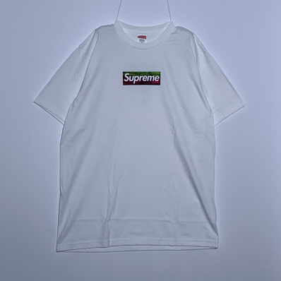 Supreme Los Angeles Fire Relief Box Logo Tee "White"