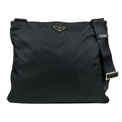 プラダ ショルダーバッグ ナイロン ブラック メンズ PRADA 中古