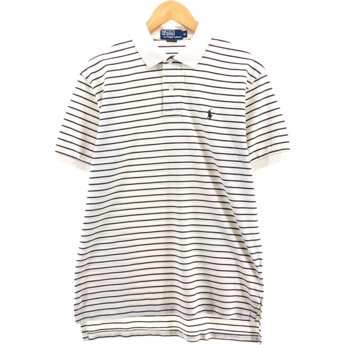 古着 ラルフローレン Ralph Lauren POLO by Ralph Lauren 半袖 ボーダー ポロシャツ メンズM相当/eaa552964