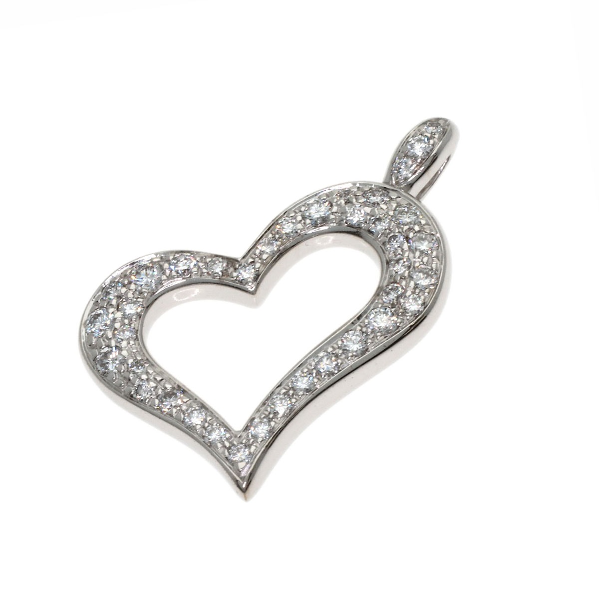 PIAGET ピアジェ ライムライト ハート ダイヤモンド ペンダントトップ K18WG レディース [中古]